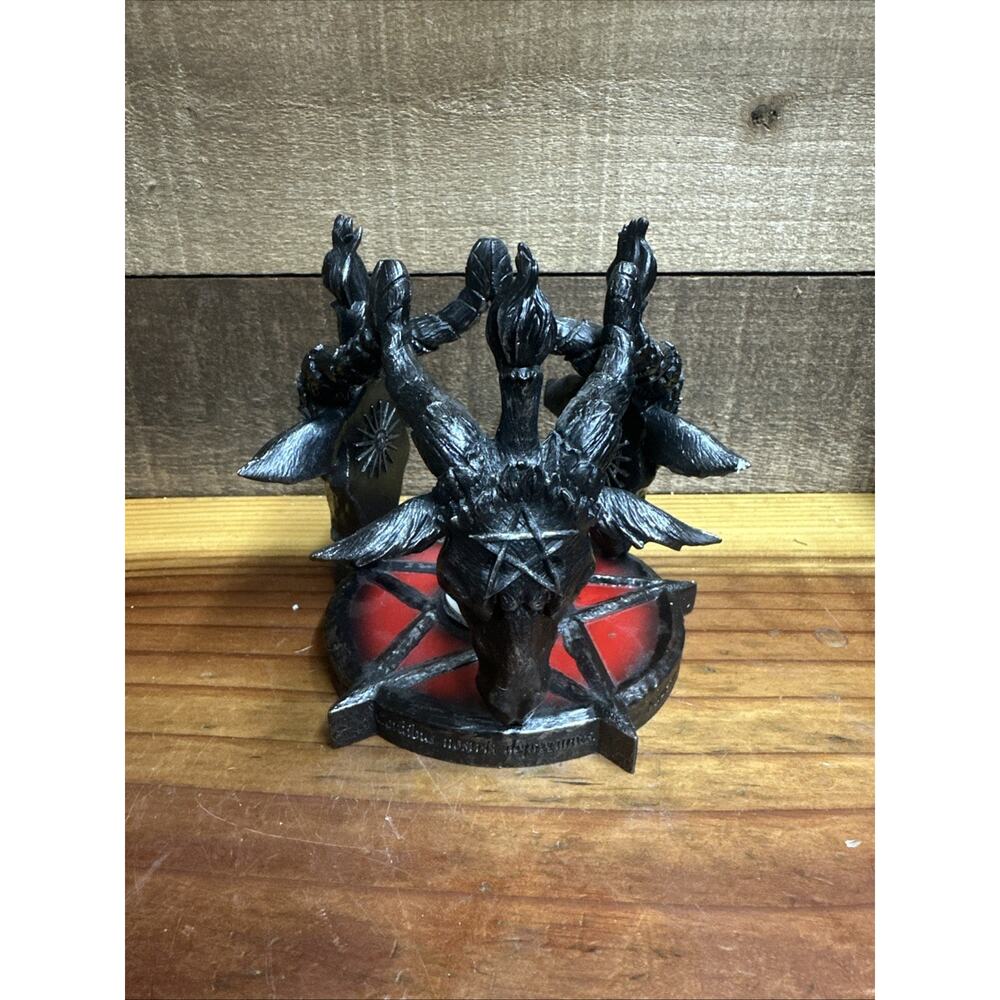 nemesis now baphomet candle holder oil burner in box